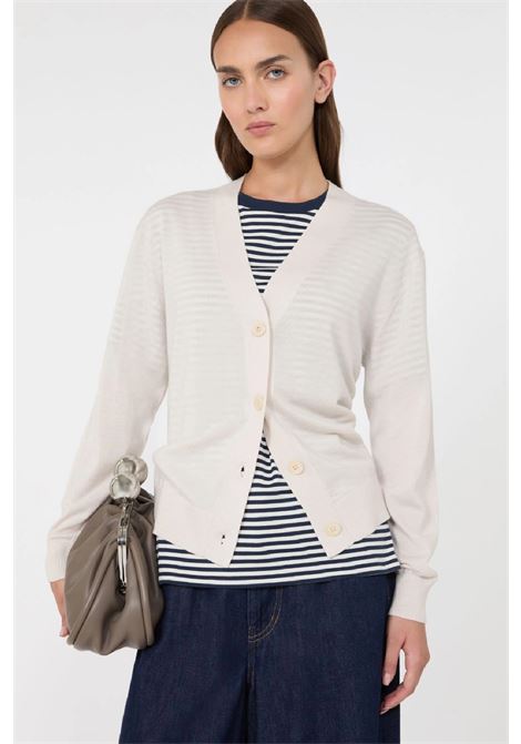 Cardigan a V in lana seta e cachemire MAX MARA WEEKEND | 2625346031600001